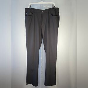 Greg Norman Jordan Shark Golf Pants Charcoal 38x34 Stretch Performance Like New